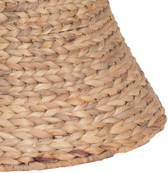 Household Essentials Handwoven Water Hyacinth Wicker Stool - Image 7