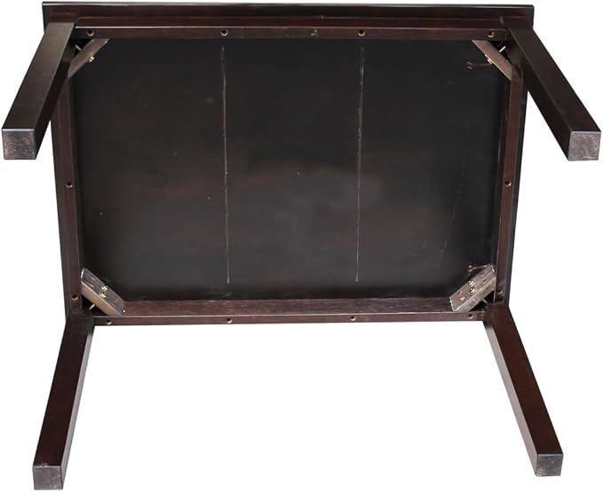 HomeStock Asian Aesthetics Table in Linen White, Made from Solid Parawood - Image 7