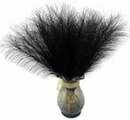 CATTREE Faux Pampas Grass Stems - Black 30 Pcs, Artificial Small Pampas Grass Stems 17 Inch Reeds for Home Decor Vase, Dried Flowers, Fake Fluffy Floral Plants Wedding Party Christmas Boho Decorations - Image 3