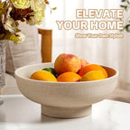 Large Decorative Fruit Bowl,10.43" Modern Snack Candy Bowl Beige - Image 6