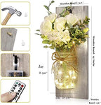 Wall Decor Mason Jar Sconces - Home Decor Hanging Wall Art - Image 4