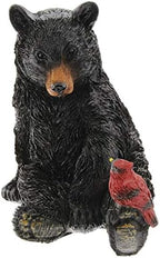 The Bridge Collection Black Bear and Cardinal Friend Figurine by TheBridgeCollection