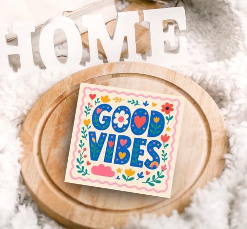SRADMO Retro Boho Inspirational Floral Wood Box Sign Desk Decor - Image 5