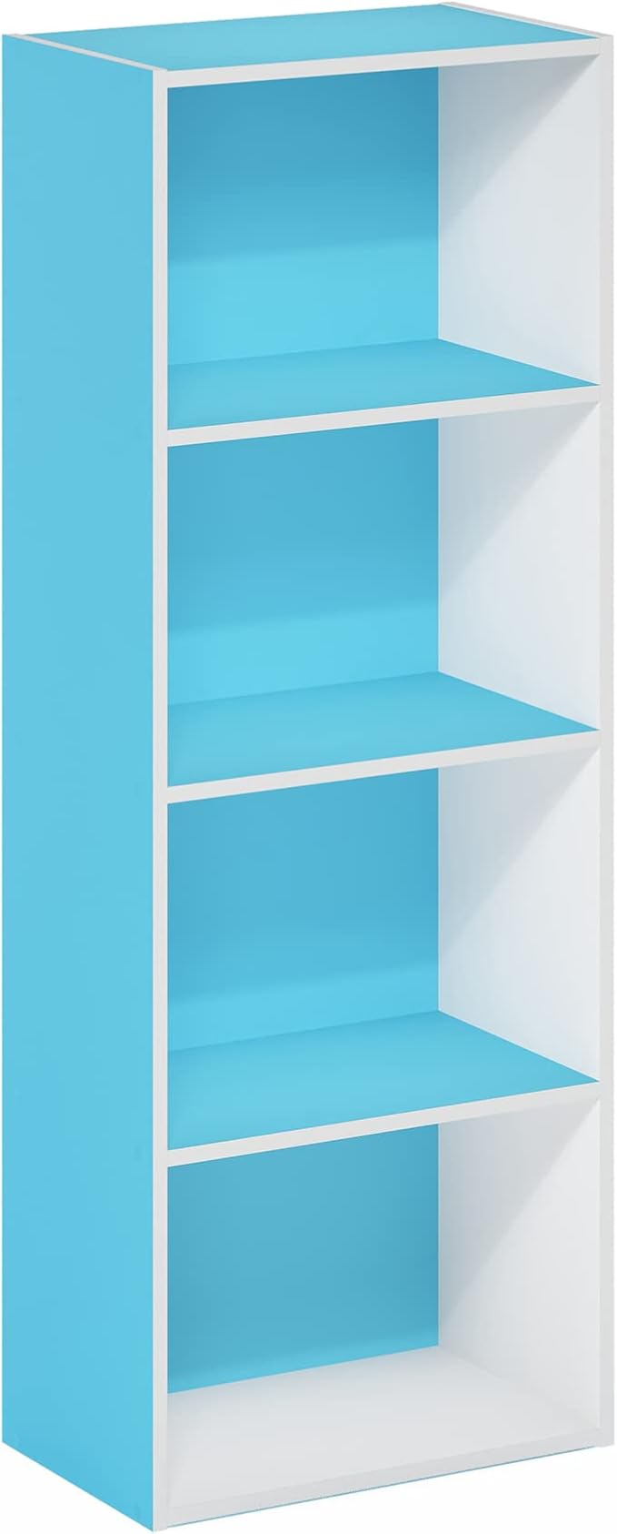 Furinno Luder Bookcase / Book / Storage, Light Blue/White - Image 6