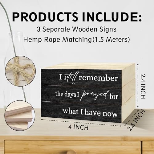 Decorative Books For Home Decor, Coffee Table Faux Wood Book Stack Decor, I Still Remember Modern Stacked Book Decor, Stacked Display Books For Shelf Mantel Nightstand Display, Three Pieces -C(06) - Image 2