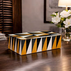 Handicrafts Home Black Large Decorative Storage Box With Lid, 10x6x2.5 In - Image 5