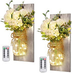 Wall Decor Mason Jar Sconces - Home Decor Hanging Wall Art by HOMECOR