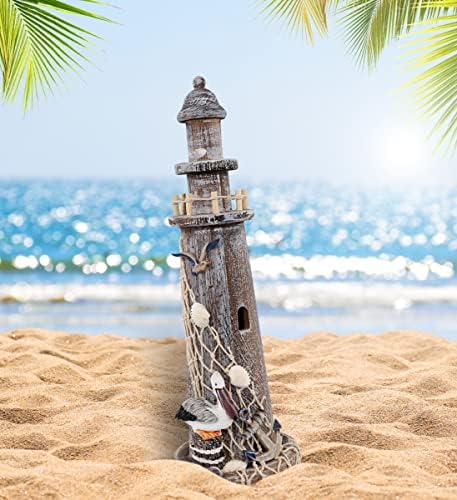 Puzzled COTA Global Brown Wooden Lighthouse Decor - 14.25 Inches - Image 5