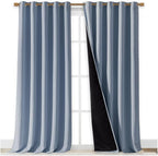 NICETOWN Full Shading Curtains for Windows, Vintage Blue, 70 inches W x 95 - Image 2