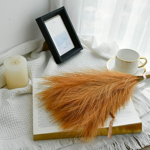 Mandy's 20 Stems Brown Silk Pampas Grass Bouquet - Image 3