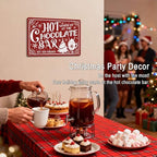 Hot Chocolate Bar Sign for Christmas Kitchen Wall Art Decor - Image 5