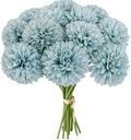 Mandy's 12pcs Artificial Blue Ball Chrysanthemum Flowers by Mandys