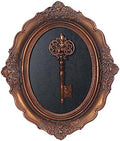 S-MANTIS Vintage Wall Sculpture, Antique Pediment, Hallway Wall Art, Hand Painted Wall Decoration With Embossed Intricate Key Design, Oval Aesthetic Room Décor, Gallery, Unique Gift (Antique Gold-Key) by S-MANTIS