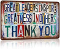 Vintage Great Leaders Inspire Greatness In Others Thank You by JBYMsign