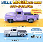 Purple Spring Truck Decor with Lavender Flowers, 5.7 Inch Metal Farm Pickup - Image 4