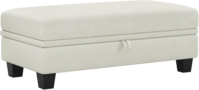 Belffin Fabric Large Ottoman by Belffin