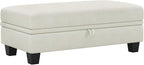 Belffin Fabric Large Ottoman by Belffin