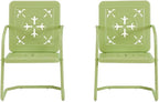 Crosley Furniture Azalea 2-Piece Outdoor Chair Set, Vintage Retro Metal Patio - Image 4