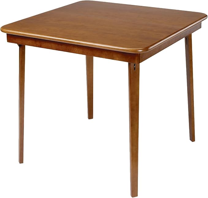 Stakmore Classic Straight Edge Square Folding Card Table 32x32 by Stakmore