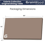 Grain Wood Furniture Valerie Original Solid Wood 63" Dining Table - Image 8