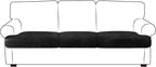 ANARACHON Leather Look Couch Cushion Covers Sofa Seat Slipcovers Sets Couches by ANARACHON