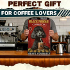 Retro Metal Tin Sign Coffee Company Black Poodle Sign For Outdoor & Indoor Wall Poster Home Bar Shop Decorations Coffee Vintage Sign Gift Poster 12x8 Inch - Image 7