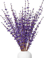 5Pcs Purple Jasmine Flowers 29.5" Artificial Pussy Willow Branches for Vase by Wolpark