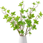 Heleze Artificial Greenery Stems Faux Branches with Leaves for Vase Fake Plants for Home Decor Indoor 26.3 Inch 3 PCS by Heleze