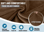 HDCAXKJ Corner Sectional Couch Covers Velvet Stretch L Shape Sofa Cover Soft - Image 3