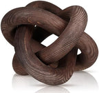 Yalikop 3 Link Wood Knot Decor Rustic Table Shelf Accents, Black Walnut by Yalikop