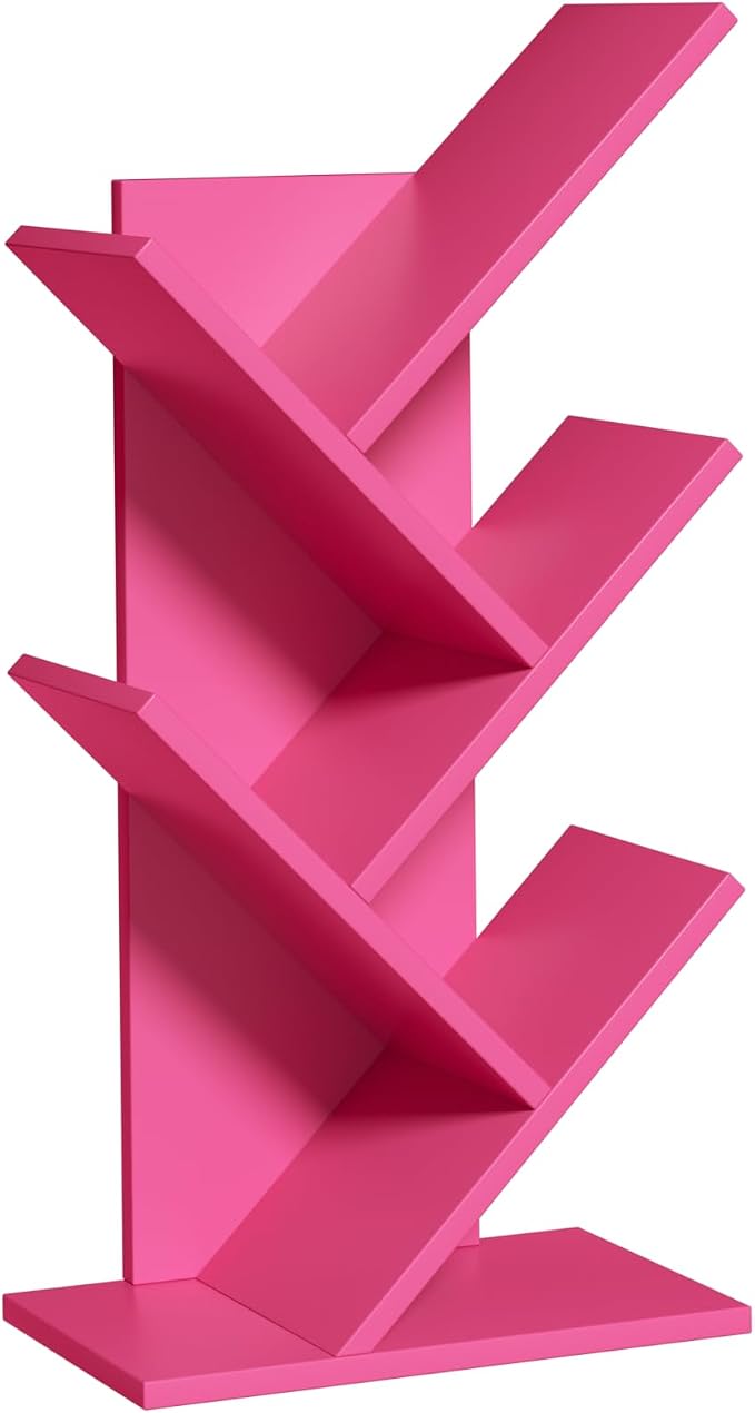 SHEEPAM 5 Tier Tree Book Shelf, Small Desktop Bookshelf - Image 8