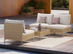 Grand patio 4-Piece Wicker Patio Furniture Set, Boho Outdoor Conversation Set - Image 2