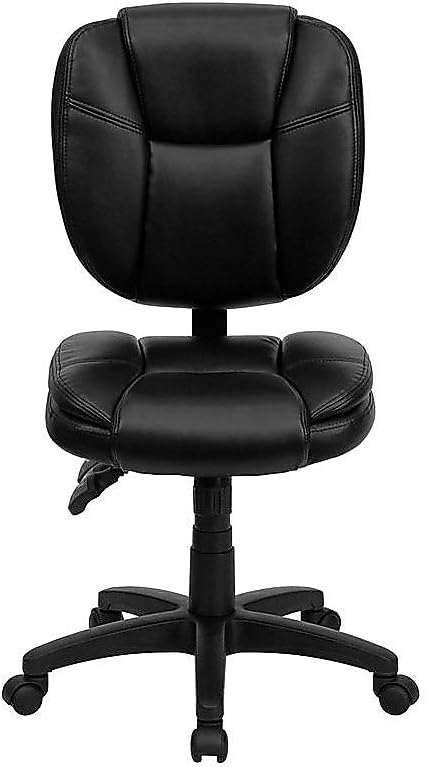 Flash Furniture Caroline Mid-Back Black LeatherSoft Multifunction Swivel by FlashFurniture