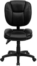 Flash Furniture Caroline Mid-Back Black LeatherSoft Multifunction Swivel by FlashFurniture