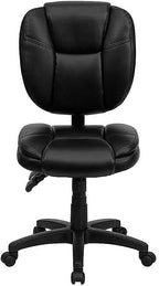 Flash Furniture Caroline Mid-Back Black LeatherSoft Multifunction Swivel by FlashFurniture