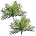 CATTREE Artificial Tropical Palm Plants, Faux Plant Plastic Shrubs Fern Leaves Coconut Tree Fake Bushes for Indoor Outdoor Verandah Office Table Centerpieces Arrangements DIY Decoration - 2 Pcs by CATTREE