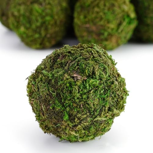 Decorative Moss Balls Set - Fake Moss Balls for Bowl Fillers, Centerpiece Decor, Home Decor, Vase Filler, Wedding Decor, Table Arrangement, Coffee Accents, DIY Crafts (Small - 2"-Set of 12) - Image 3