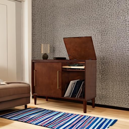Crosley Furniture Everett Media Console and Record Player Stand - Image 5