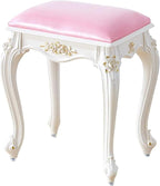 Vintage Vanity Stool Vanity Chair, Round & Rectangular Makeup Stool, Cute by Unknown