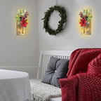 Mason Jar Sconce Decor Rustic Wall Sconces Christmas Wall Art Hanging - Image 3