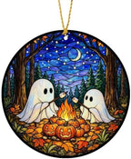 Halloween Decor, Halloween Ornaments Ghost Campfire Ornament by SANSOLDIA