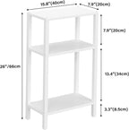 TUTOTAK Small Side Table, Narrow End Table, Skinny Sofa Table, Slim Nightstand - Image 3