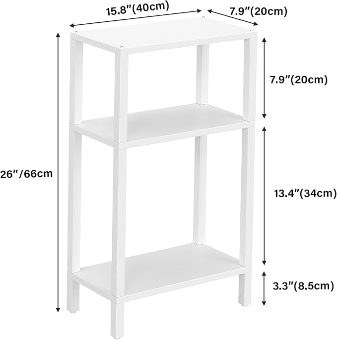 TUTOTAK Small Side Table, Narrow End Table, Skinny Sofa Table, Slim Nightstand - Image 3