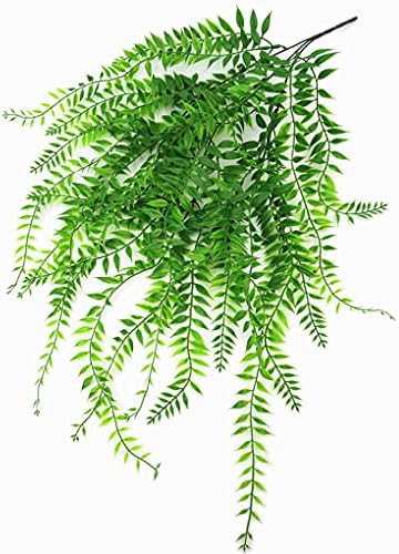 Artificial Willow, Fake Weeping Willow 4 pcs Plants Greenery Shrubs, Plastic Hanging Vine Ivy Garland Outdoor Indoor Home Garden Verandah Parterre Wall Baskets Filling Decoration - Image 5