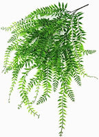 Artificial Willow, Fake Weeping Willow 4 pcs Plants Greenery Shrubs, Plastic Hanging Vine Ivy Garland Outdoor Indoor Home Garden Verandah Parterre Wall Baskets Filling Decoration - Image 5