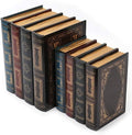 Tosnail 2 Pack Decorative Book Boxes Wooden Antique Book Decorations Vintage Storage Box by Tosnail