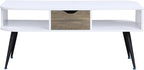 Modern Coffee Table 44 in, Sturdy Metal Frame Center Table - Image 2