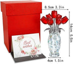 Crystal Rose Flower Figurine Bouquet Home Table Centerpiece Decor - Image 5