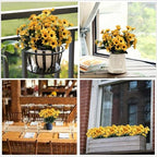 CATTREE Artificial Flowers, Sunflowers Fake Flower Silk Helianthus Plastic Plants Wedding Bridal Bouquet Party Indoor Outdoor DIY Home Garden Kitchen Table Centerpieces Arrangements Decoration 8 Pcs - Image 5