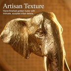 Gold Elephant Statue Home Decor Living Room Luxury Gift - Image 3
